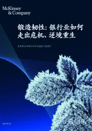 全球银行业年度报告(2020):锻造韧性:银行业如何走出危机、逆境重生