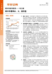 碳中和系列报告——电力篇：碳中和重构水、火、核价值