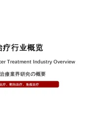 2021年中国肿瘤治疗行业概览