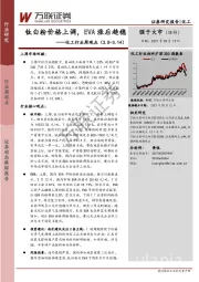 化工行业周观点：钛白粉价格上调，EVA涨后趋稳