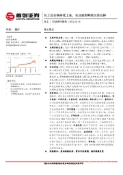 化工行业简评报告：化工品价格持续上涨，关注顺周期高贝塔品种