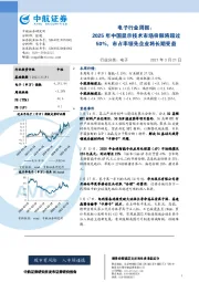 电子行业周报：2025年中国显示技术市场份额将超过50%，市占率领先企业将长期受益