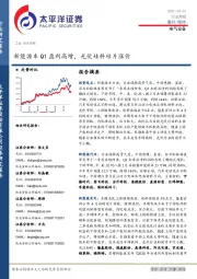 电气设备行业周报：新能源车Q1盈利高增，光伏硅料硅片涨价