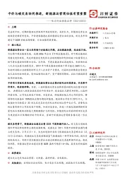 电力行业动态点评：平价与碳交易协同推进，新能源运营商估值有望重塑