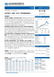 电气设备行业动态报告：逆变器出口高增，国内厂商份额持续提升