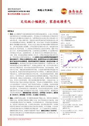 轻工行业双周：文化纸小幅提价，家居延续景气