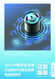 2021中国智能语音行业解决方案及服务商品牌测评