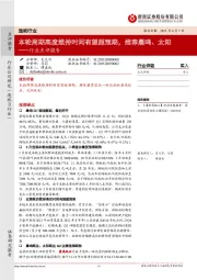 造纸行业点评报告：本轮周期高度维持时间有望超预期，推荐晨鸣、太阳