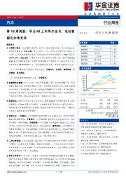 汽车第16周周报：华为HI上车阿尔法S，电动智能化加速变革