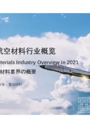 2021年中国航空材料行业概览