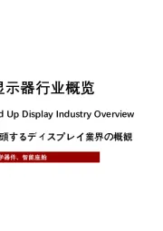2021年中国抬头显示器行业概览