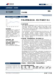 电子元器件行业周报：手机品牌格局变动，新兴市场线下为王