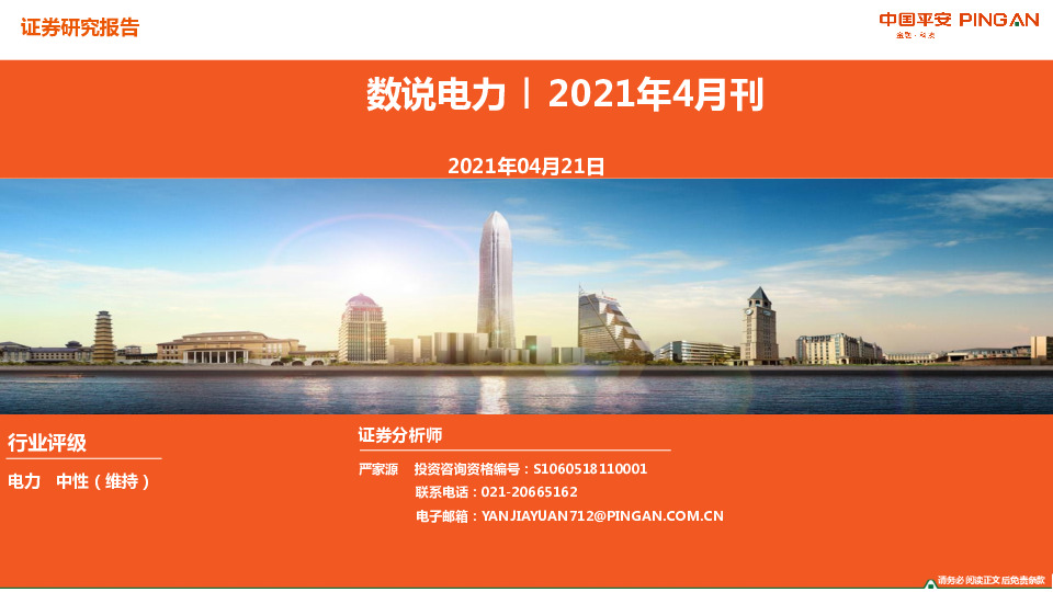 数说电力：2021年4月刊