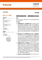 电力设备：纲领性政策发布，新型储能走向前台