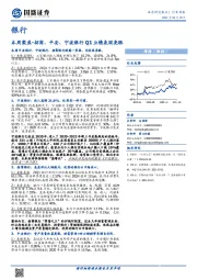 银行-本周聚焦-招商、平安、宁波银行Q1业绩表现亮眼