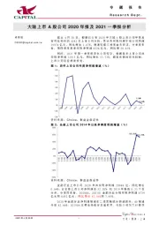 非银金融行业：大陆上市A股公司2020年报及2021一季报分析