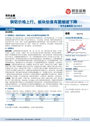 有色金属周报：铜铝价格上行，板块估值有望继续下降