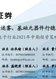 电子行业2021年中期投资策略：拨清迷雾，基础元器件行稳致远