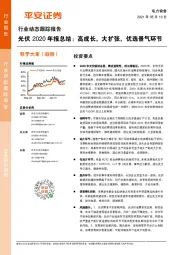 光伏2020年报总结：高成长，大扩张，优选景气环节