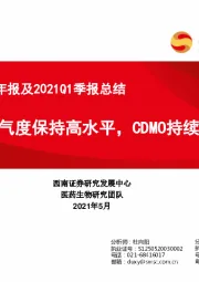 CXO板块2020年报及2021Q1季报总结：行业景气度保持高水平，CDMO持续加速