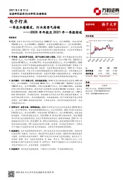 电子行业2020年年报及2021年一季报综述：一季度业绩爆发，行业高景气持续