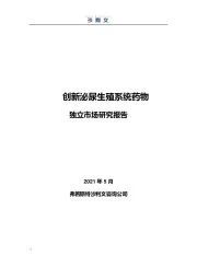 创新泌尿生殖系统药物独立市场研究报告
