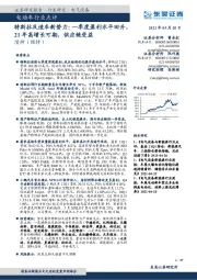 电动车行业点评:特斯拉及造车新势力:一季度盈利水平回升,21年高增长可期,供应链受益