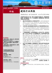 建筑行业周报：基建投资弱，地产投资向好，关注5月集中供地