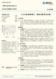 纺织品和服装行业研究：4月社零持续增长，服装消费复苏延续
