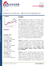 电气设备行业周报：新能源汽车行业不断扩张，2021年风光开发建设通知发布