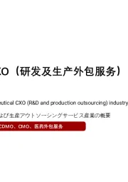 2021年中国医药CXO（研发及生产外包服务）行业概览
