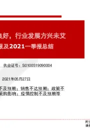 医药行业2020年报及2021一季报总结：后疫情时代恢复良好，行业发展方兴未艾