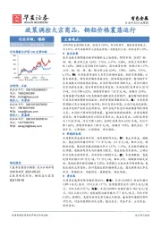 有色金属行业周报：政策调控大宗商品，铜铝价格震荡运行