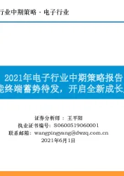 2021年电子行业中期策略报告：智能终端蓄势待发，开启全新成长周期