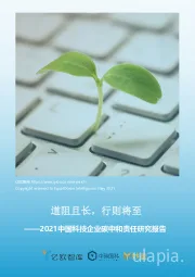 2021中国科技企业碳中和责任研究报告：道阻且长，行则将至