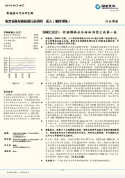 电力设备与新能源行业研究-SNEC2021：价格博弈分水岭和N型大战第一枪