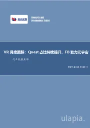 VR月度跟踪：Quest占比持续提升，FB发力元宇宙