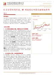 银行业：5月信贷结构不强，M1增速同比回落社融增速再降