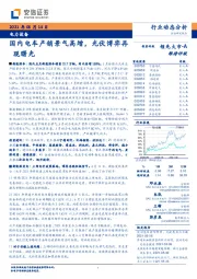 电力设备：国内电车产销景气高增，光伏博弈再现曙光