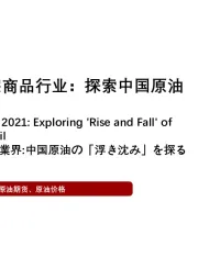 2021年大宗商品行业：探索中国原油“浮与沉”