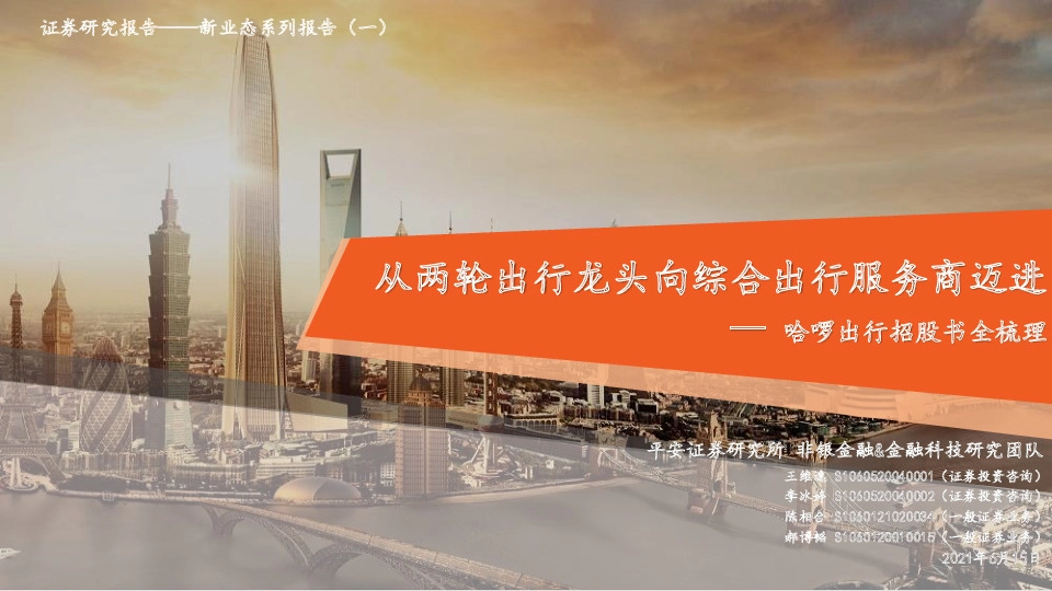 多元金融：哈啰出行招股书全梳理-从两轮出行龙头向综合出行服务商迈进