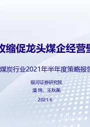 煤炭行业2021年半年度策略报告：供给收缩促龙头煤企经营壁垒提升