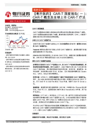 【粤开医药】CAR-T深度报告（一）：CAR-T概念及全球上市CAR-T疗法