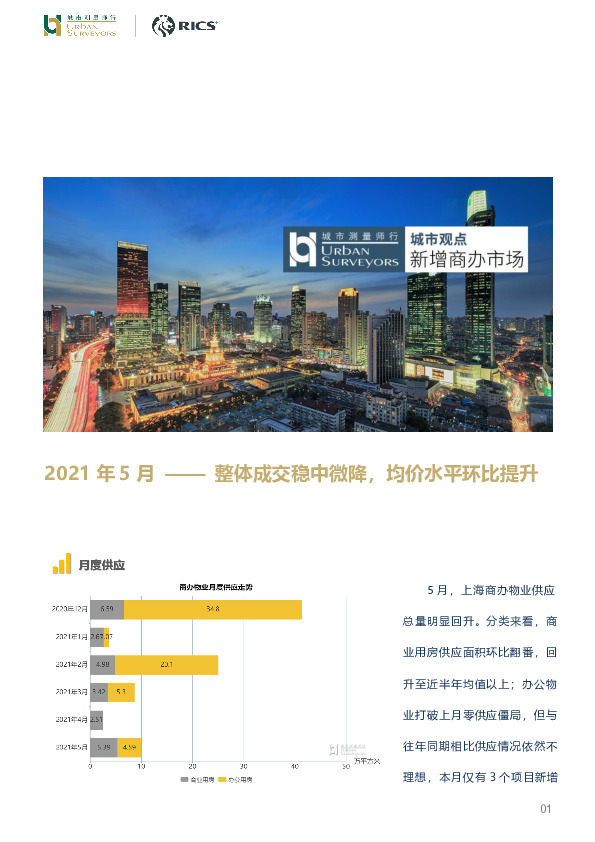 房地产2021年5月：整体成交稳中微降，均价水平环比提升