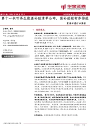 资源环境行业周报：第十一批可再生能源补贴清单公布，国补进程有序推进