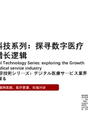 2021年中国医疗科技系列：探寻数字医疗服务行业增长逻辑