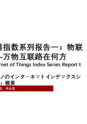 2021年中国物联网指数系列报告一：物联网概览——万物互联路在何方