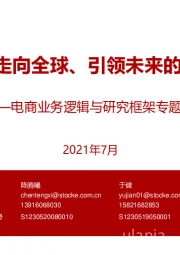 电商业务逻辑与研究框架专题二：生生不息、走向全球、引领未来的数字经济体