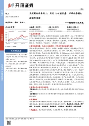化工行业:新材料行业周报:尼龙新材料系列二:尼龙12性能优秀,万华化学将打破国外垄断