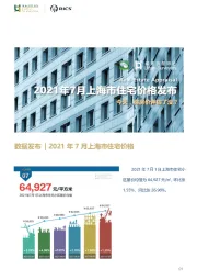 房地产2021年7月上海市住宅价格发布：今天,你房价评估了没？